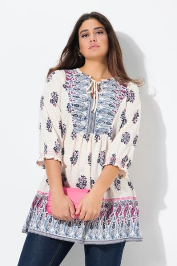 Moda za polnejše Tunika 3/4 rukava A kroja plus velikost, xxl, Ulla Popken in Johann Popken (JP1880)