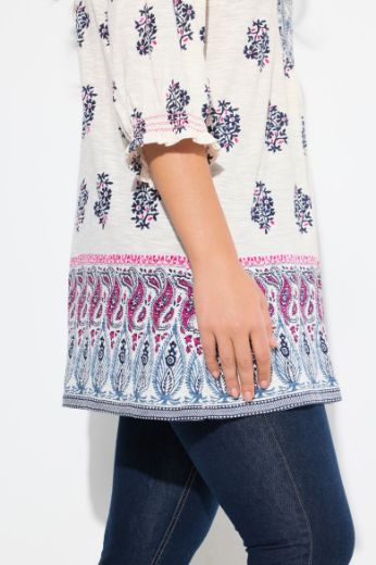 Moda za polnejše Tunika 3/4 rukava A kroja plus velikost, xxl, Ulla Popken in Johann Popken (JP1880)