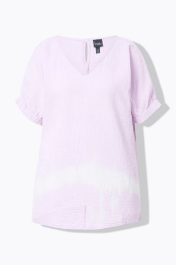 Moda za polnejše Bluza kratkih rukava V ovratnika plus velikost, xxl, Ulla Popken in Johann Popken (JP1880)