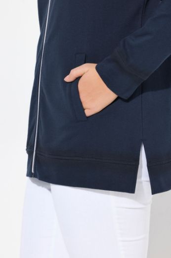 Moda za polnejše Majica dugih rukava s patentnim zatvaračem i kapuljačom plus velikost, xxl, Ulla Popken in Johann Popken (JP1880)