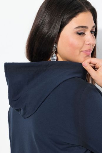 Moda za polnejše Majica dugih rukava s patentnim zatvaračem i kapuljačom plus velikost, xxl, Ulla Popken in Johann Popken (JP1880)
