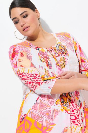 Moda za polnejše Bluza 3/4 rukava A kroja plus velikost, xxl, Ulla Popken in Johann Popken (JP1880)
