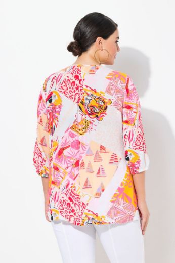 Moda za polnejše Bluza 3/4 rukava A kroja plus velikost, xxl, Ulla Popken in Johann Popken (JP1880)