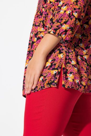 Moda za polnejše Bluza 3/4 rukava A kroja plus velikost, xxl, Ulla Popken in Johann Popken (JP1880)