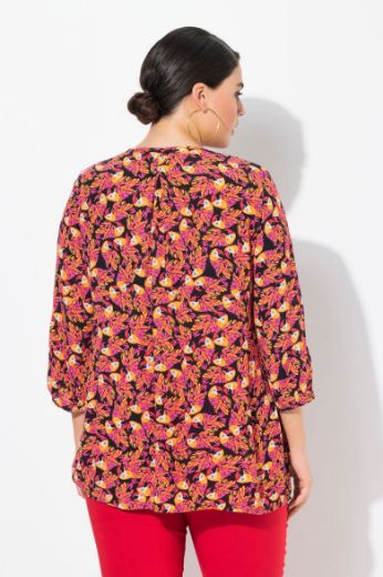 Moda za polnejše Bluza 3/4 rukava A kroja plus velikost, xxl, Ulla Popken in Johann Popken (JP1880)