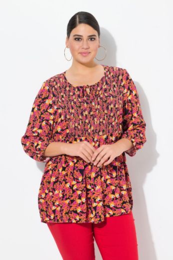 Moda za polnejše Bluza 3/4 rukava A kroja plus velikost, xxl, Ulla Popken in Johann Popken (JP1880)