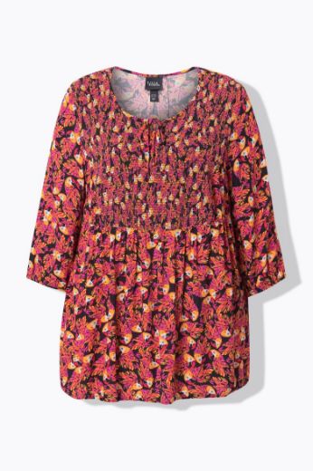 Moda za polnejše Bluza 3/4 rukava A kroja plus velikost, xxl, Ulla Popken in Johann Popken (JP1880)