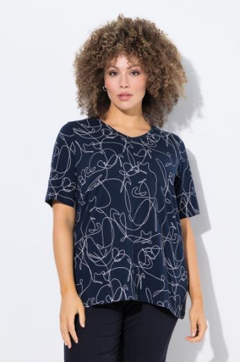 Moda za polnejše Majica kratkih rukava V ovratnika plus velikost, xxl, Ulla Popken in Johann Popken (JP1880)