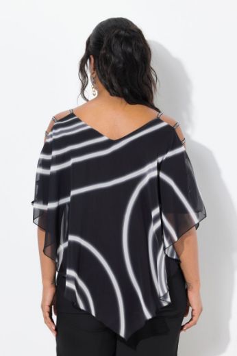 Moda za polnejše Bluza dvoslojna V ovratnika plus velikost, xxl, Ulla Popken in Johann Popken (JP1880)