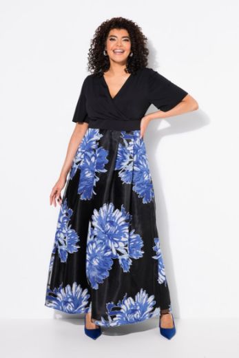 Moda za polnejše Haljina maxi V ovratnika plus velikost, xxl, Ulla Popken in Johann Popken (JP1880)