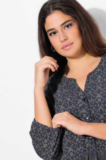 Moda za polnejše Haljina 3/4 rukava A kroja plus velikost, xxl, Ulla Popken in Johann Popken (JP1880)