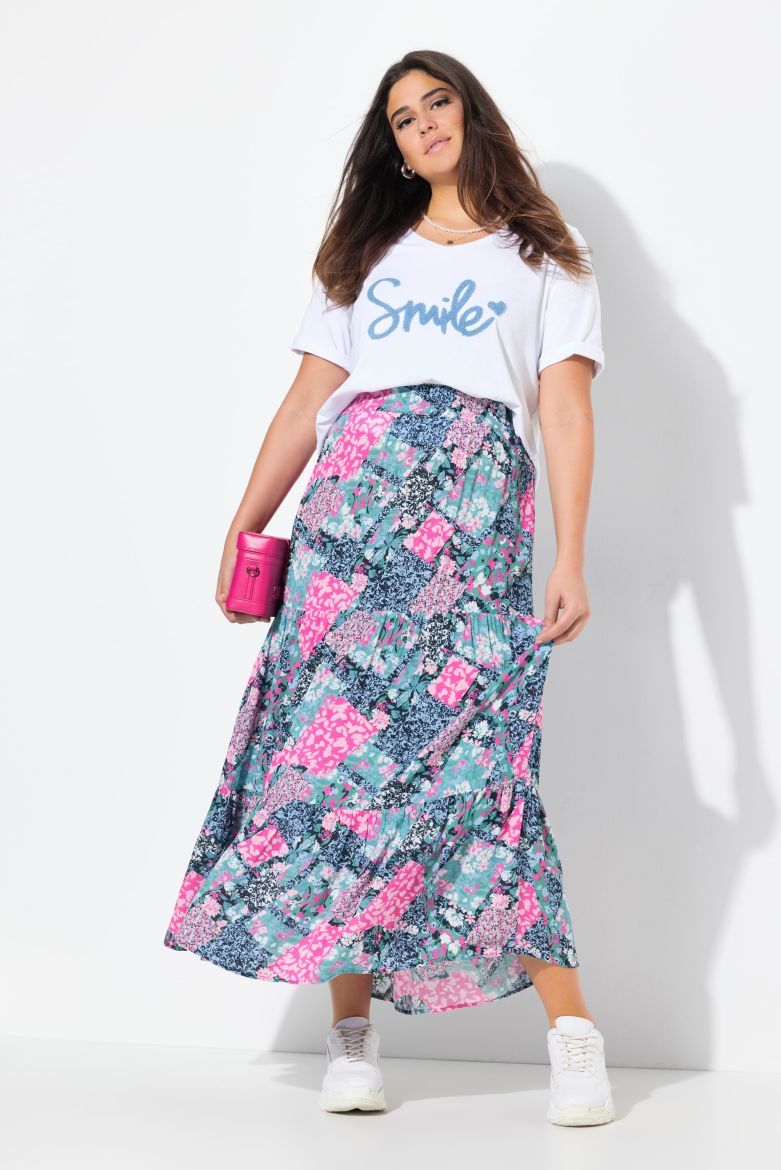 Moda za polnejše Suknja midi A kroja plus velikost, xxl, Ulla Popken in Johann Popken (JP1880)