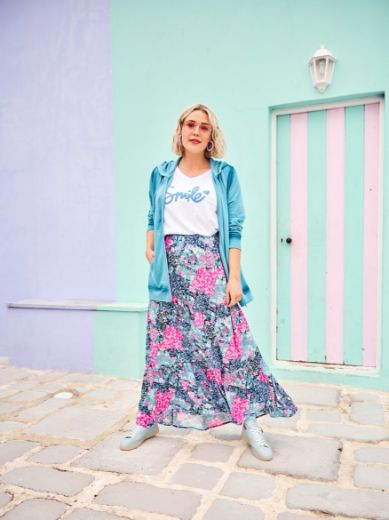 Moda za polnejše Suknja midi A kroja plus velikost, xxl, Ulla Popken in Johann Popken (JP1880)