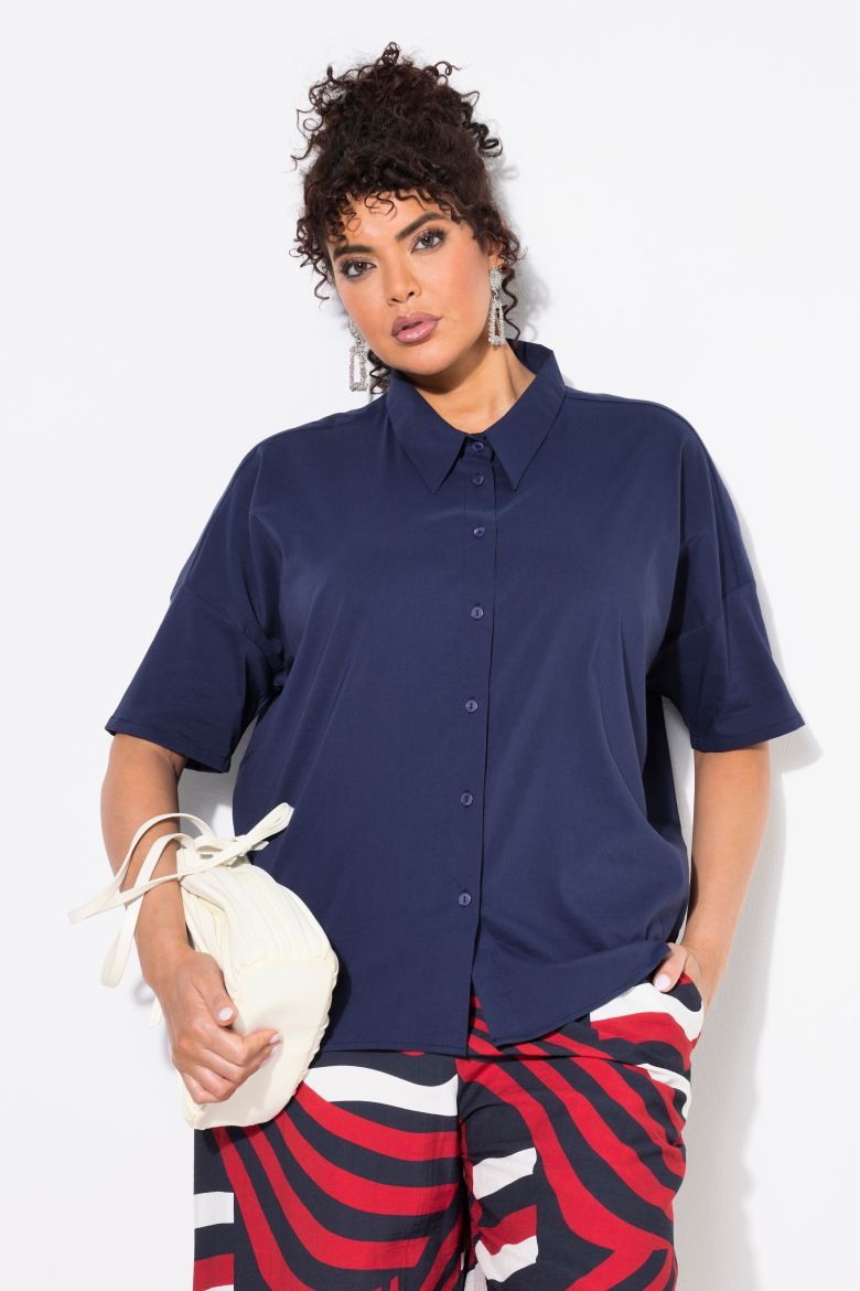 Moda za polnejše Bluza kratkih rukava plus velikost, xxl, Ulla Popken in Johann Popken (JP1880)
