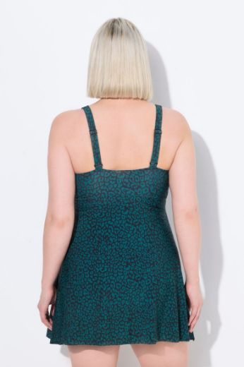 Moda za polnejše Kupaći kostim haljina životinjskog printa plus velikost, xxl, Ulla Popken in Johann Popken (JP1880)