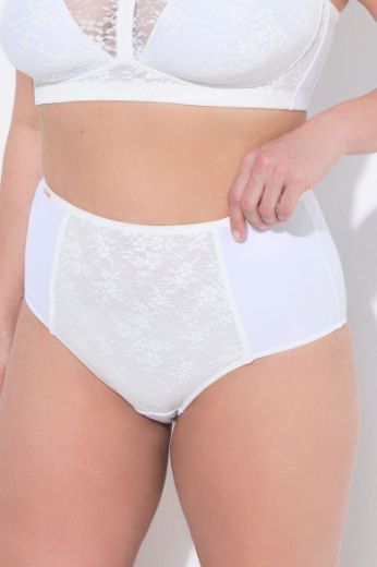 Moda za polnejše Gaćice Maxi s dodatkom čipke plus velikost, xxl, Ulla Popken in Johann Popken (JP1880)