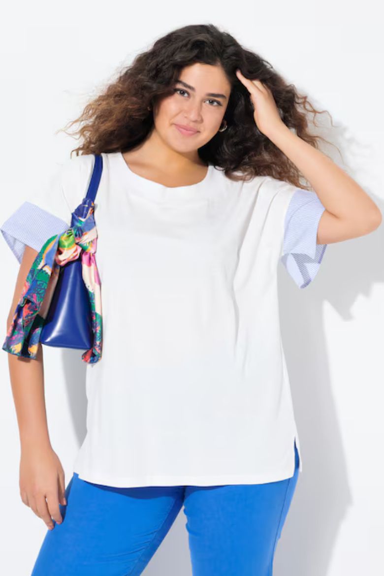 Moda za polnejše Majica kratkih rukava okruglog ovratnika plus velikost, xxl, Ulla Popken in Johann Popken (JP1880)