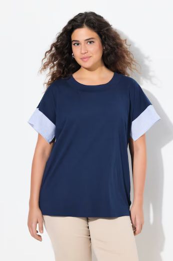 Moda za polnejše Majica kratkih rukava okruglog ovratnika plus velikost, xxl, Ulla Popken in Johann Popken (JP1880)