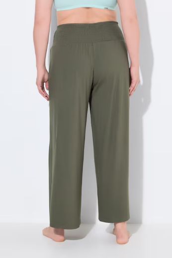 Moda za polnejše Hlače Marlene širok kroj črne 50+ plus velikost, xxl, Ulla Popken in Johann Popken (JP1880)
