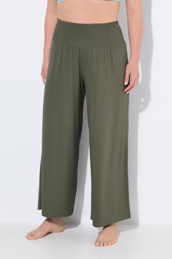 Moda za polnejše Hlače Marlene širok kroj črne 50+ plus velikost, xxl, Ulla Popken in Johann Popken (JP1880)