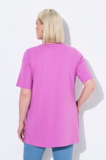 Moda za polnejše Majica s naborima duži model plus velikost, xxl, Ulla Popken in Johann Popken (JP1880)