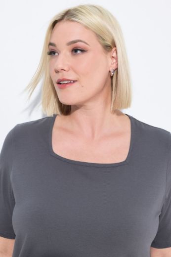 Moda za polnejše Majica kratkih rukava A kroja plus velikost, xxl, Ulla Popken in Johann Popken (JP1880)