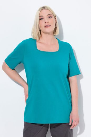 Moda za polnejše Majica kratkih rukava A kroja plus velikost, xxl, Ulla Popken in Johann Popken (JP1880)