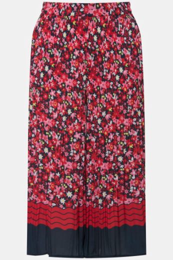 Moda za polnejše Hlače širokih nogavica cvjetnog uzorka plus velikost, xxl, Ulla Popken in Johann Popken (JP1880)