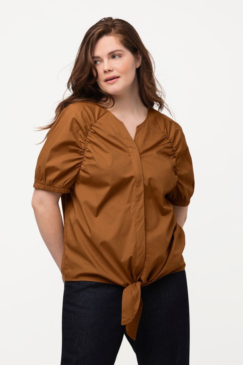 Moda za polnejše Bluza kratkih rukava na kopčanje plus velikost, xxl, Ulla Popken in Johann Popken (JP1880)