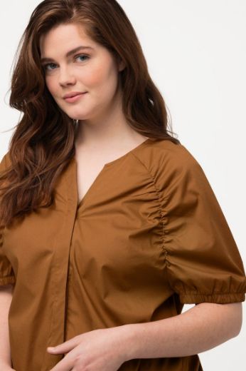 Moda za polnejše Bluza kratkih rukava na kopčanje plus velikost, xxl, Ulla Popken in Johann Popken (JP1880)