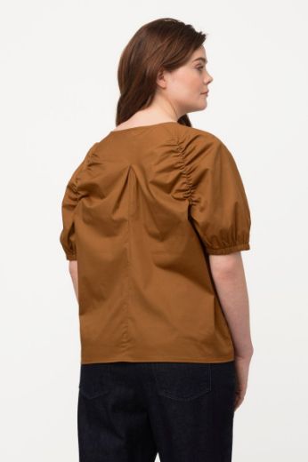 Moda za polnejše Bluza kratkih rukava na kopčanje plus velikost, xxl, Ulla Popken in Johann Popken (JP1880)
