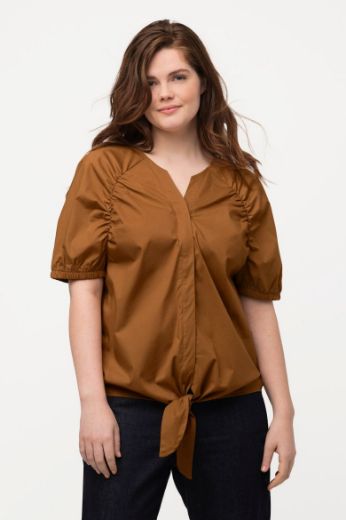 Moda za polnejše Bluza kratkih rukava na kopčanje plus velikost, xxl, Ulla Popken in Johann Popken (JP1880)