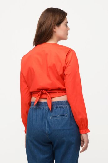 Moda za polnejše Bluza kraćeg kroja na vezanje plus velikost, xxl, Ulla Popken in Johann Popken (JP1880)