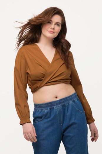 Moda za polnejše Bluza kraćeg kroja na vezanje plus velikost, xxl, Ulla Popken in Johann Popken (JP1880)