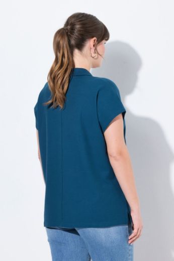 Moda za polnejše Majica Polo plus velikost, xxl, Ulla Popken in Johann Popken (JP1880)