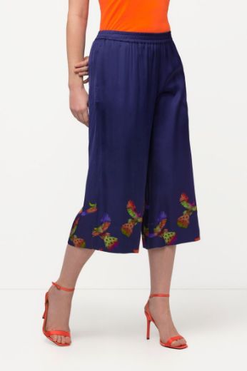 Moda za polnejše Hlače širokih 3/4 nogavica plus velikost, xxl, Ulla Popken in Johann Popken (JP1880)
