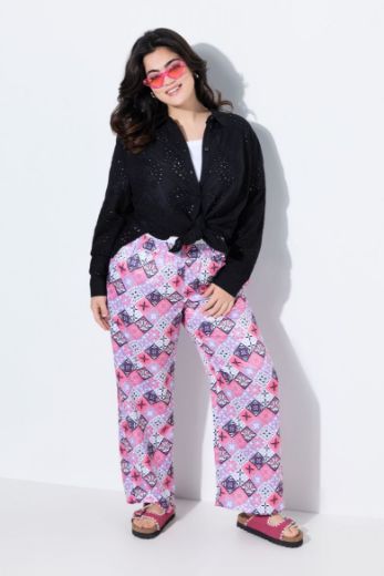Moda za polnejše Hlače širokih ravnih nogavica plus velikost, xxl, Ulla Popken in Johann Popken (JP1880)