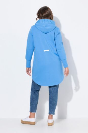 Moda za polnejše Majica dugih rukava s patentnim zatvaračem i kapuljačom dužeg kroja plus velikost, xxl, Ulla Popken in Johann Popken (JP1880)