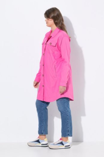 Moda za polnejše Bluza dugih rukava na kopčanje dužeg kroja plus velikost, xxl, Ulla Popken in Johann Popken (JP1880)