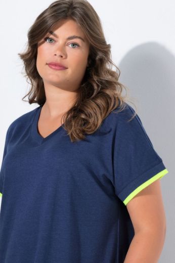 Moda za polnejše Haljina kratkih rukava V ovratnika plus velikost, xxl, Ulla Popken in Johann Popken (JP1880)