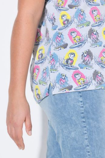 Moda za polnejše Majica kratkih rukava okruglog ovratnika plus velikost, xxl, Ulla Popken in Johann Popken (JP1880)