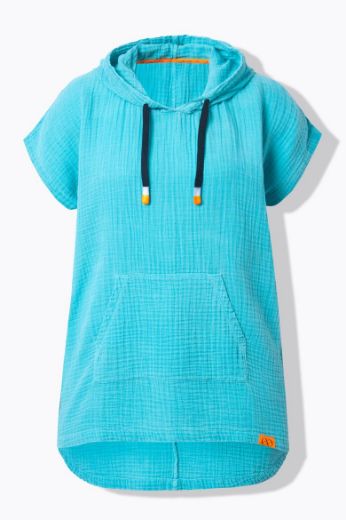 Moda za polnejše Bluza kratkih rukava s kapuljačom plus velikost, xxl, Ulla Popken in Johann Popken (JP1880)