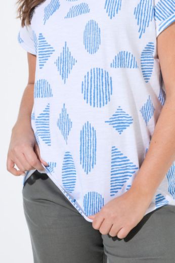 Moda za polnejše Majica kratkih rukava okruglog ovratnika plus velikost, xxl, Ulla Popken in Johann Popken (JP1880)