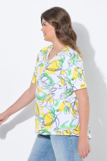 Moda za polnejše Majica kratkih rukava V ovratnika plus velikost, xxl, Ulla Popken in Johann Popken (JP1880)