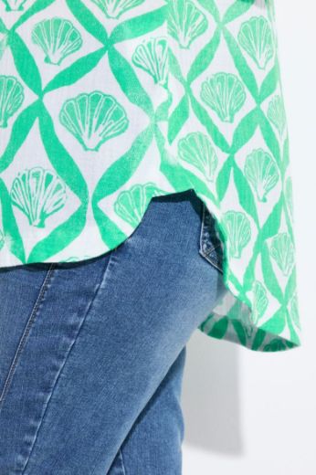 Moda za polnejše Bluza 3/4 rukava V ovratnika plus velikost, xxl, Ulla Popken in Johann Popken (JP1880)