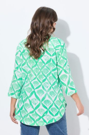 Moda za polnejše Bluza 3/4 rukava V ovratnika plus velikost, xxl, Ulla Popken in Johann Popken (JP1880)
