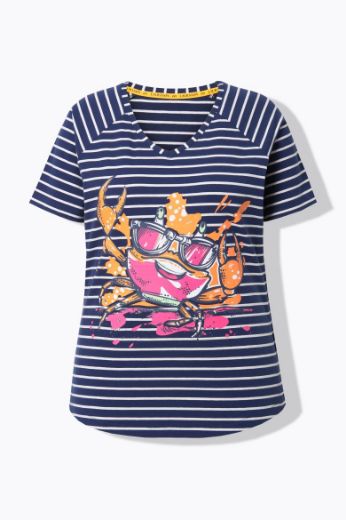 Moda za polnejše Majica kratkih rukava V ovratnika plus velikost, xxl, Ulla Popken in Johann Popken (JP1880)