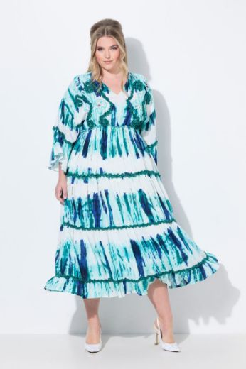Moda za polnejše Haljina s ukrasnim vezom plus velikost, xxl, Ulla Popken in Johann Popken (JP1880)