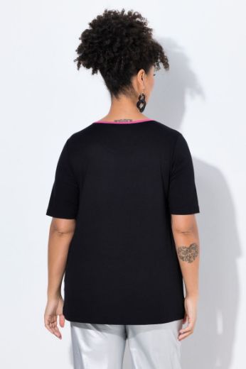 Moda za polnejše Majica kratkih rukava na pruge plus velikost, xxl, Ulla Popken in Johann Popken (JP1880)