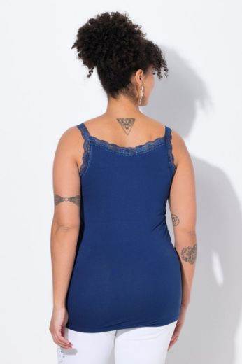 Moda za polnejše Top s čipkastim detaljima plus velikost, xxl, Ulla Popken in Johann Popken (JP1880)
